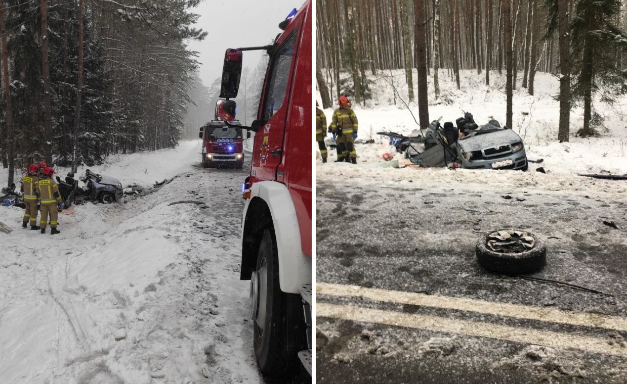 Dramat pod Szczytnem. Zginęły dwie osoby