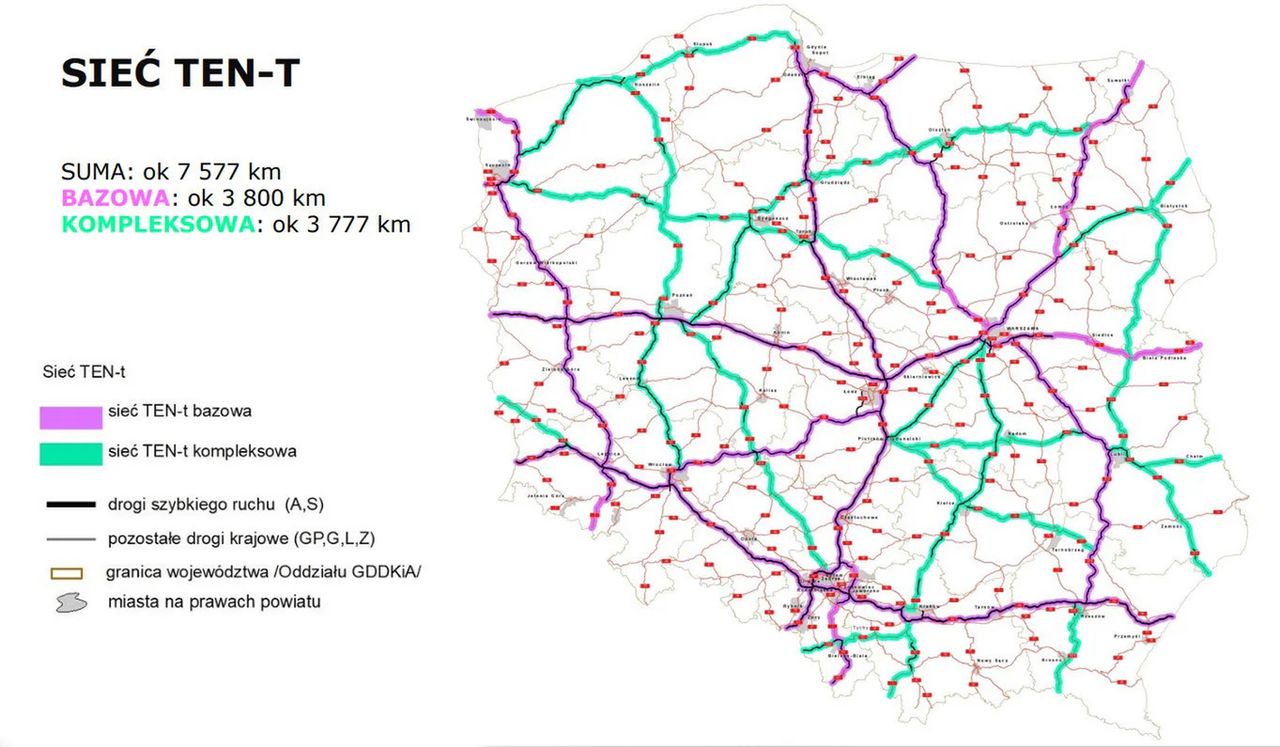 Wzdłuż tych dróg powstaną ładowarki