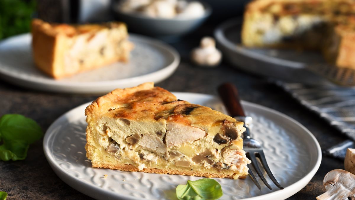 Ciasto z porem i kurczakiem