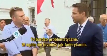 Wybory prezydenckie 2020. Rafał Trzaskowski skonfrontował się z wyborcą. Mężczyzna mówił po angielsku
