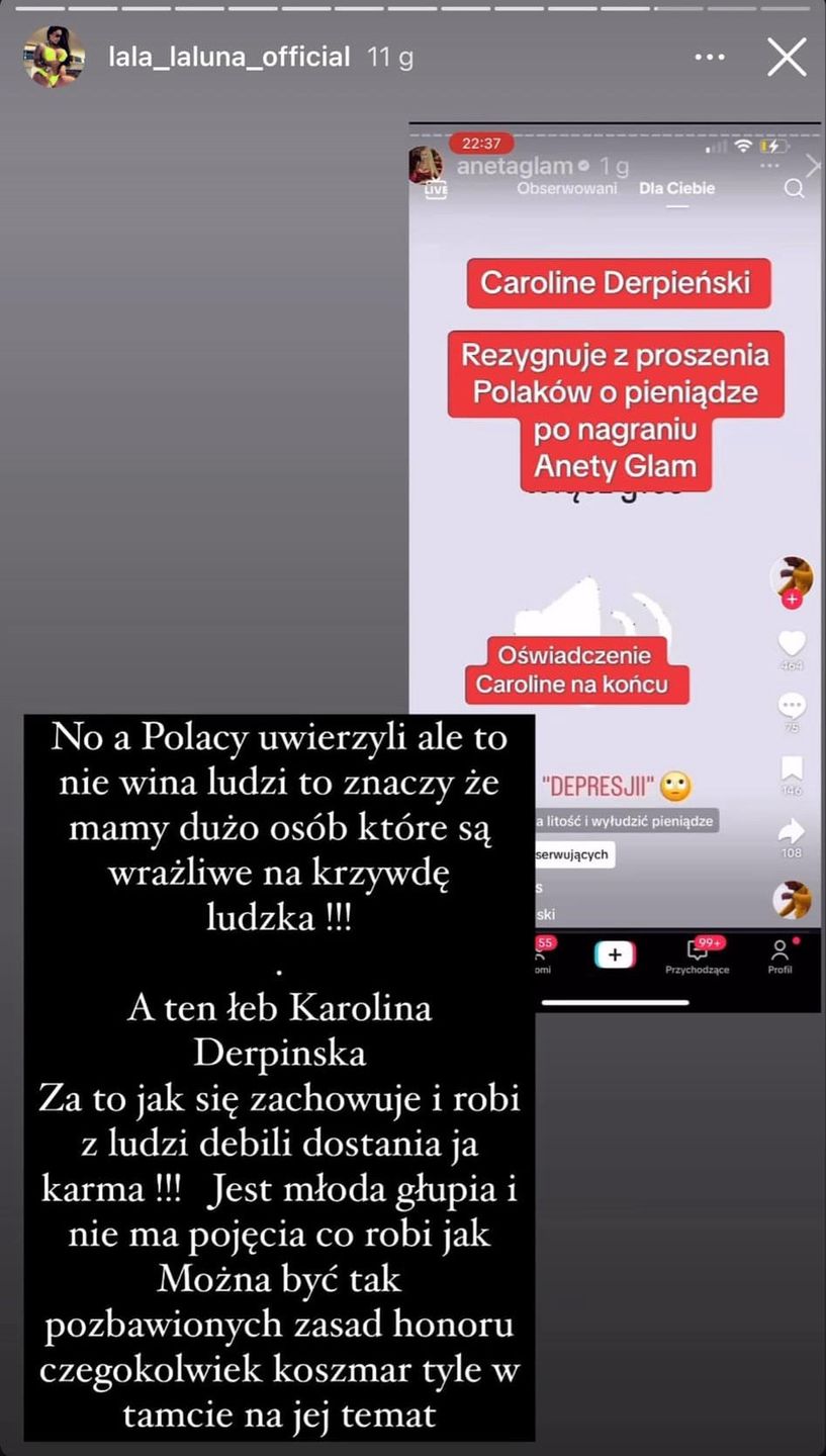 Komentarz Laluny na temat Caroline Derpienski