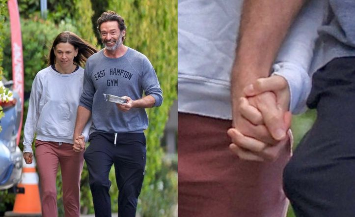 Hugh Jackman spaceruje z Sutton Foster