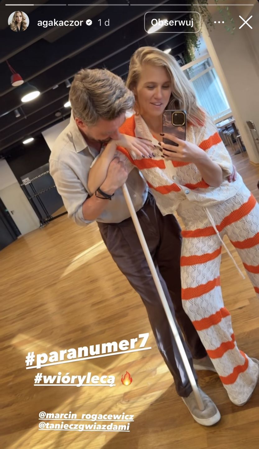 Agnieszka Kaczorowska relacjonuje treningi 