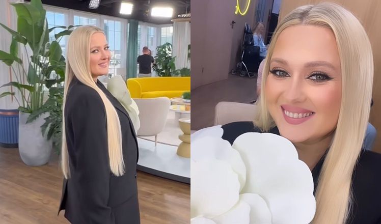 Odmieniona Gosia Andrzejewicz chwali się metamorfozą na kanapie "Dzień dobry TVN". Petarda? (ZDJĘCIA)