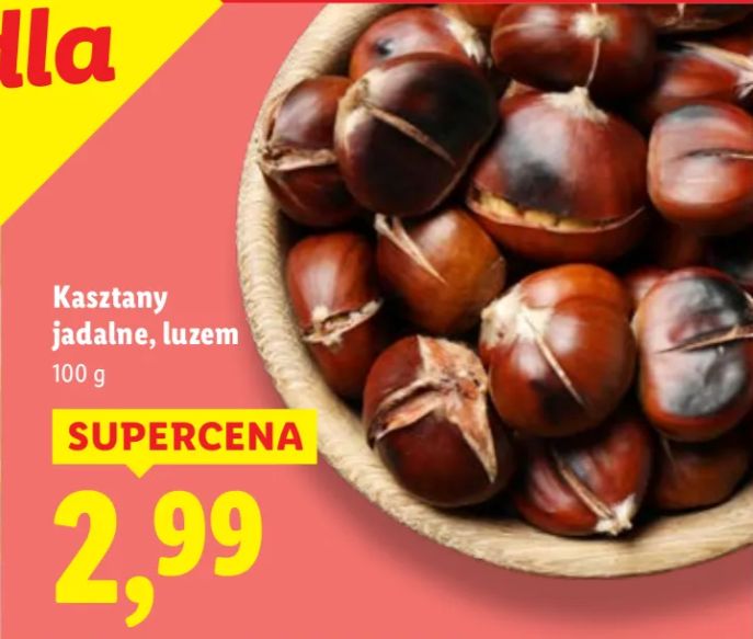 Z kasztanów jadalnych przygotujesz smaczną przekąskę