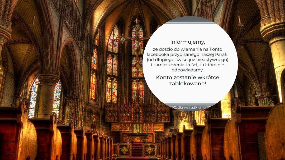 Hakerzy włamali się na konto parafii