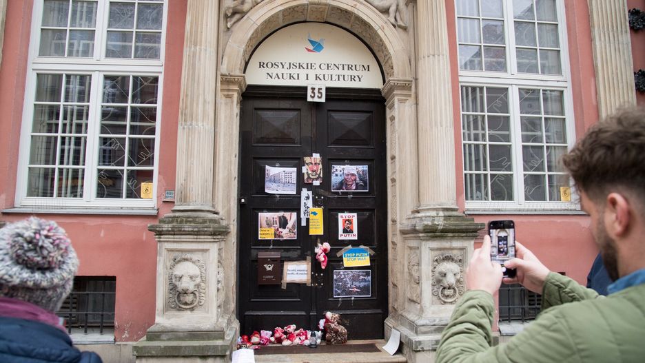 Dom Rosyjski w Gdańsku po protestach antywojennych