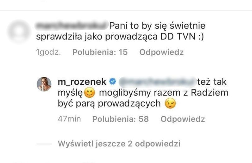 Fanka sugeruje Malgorzacie Rozenek rozpoczęcie kariery jako prowadząca "Dzień Dobry TVN"