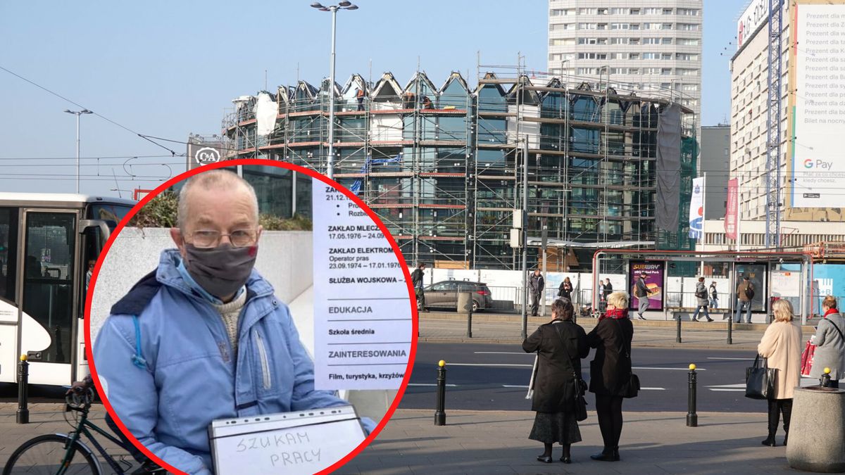 Pan Ryszard przyjeżdża do centrum Warszawy