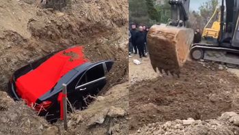 Zakopali Mercedesa wartego 600 tys. zł. Taki mieli powód