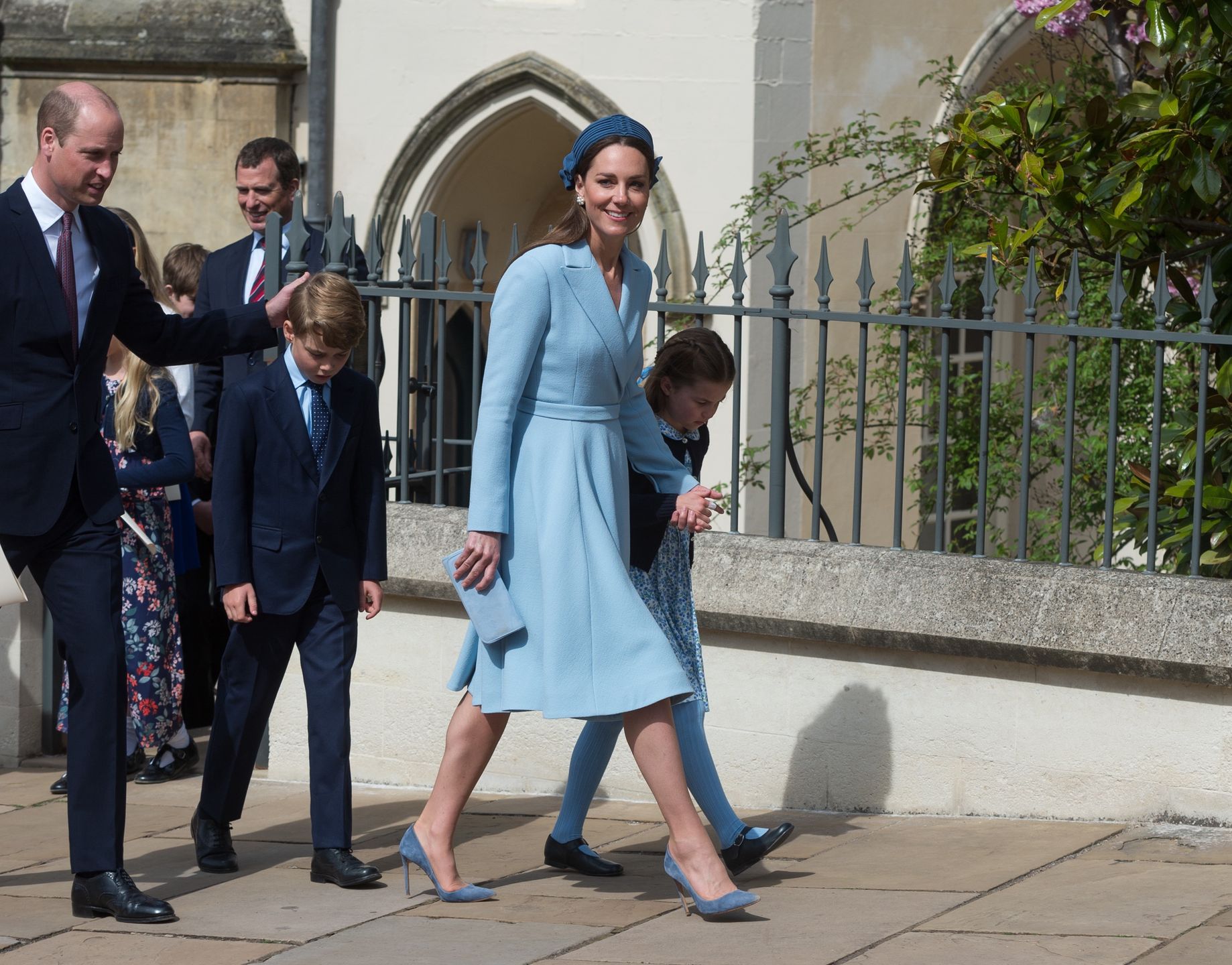 Kate Middleton i książę William z dziećmi