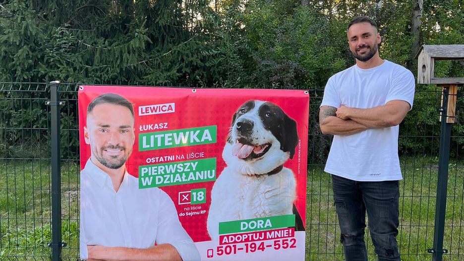 Radny Łukasz Litewka kandydując do Sejmu próbuje pomóc zwierzętom
