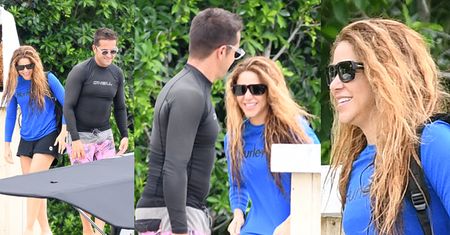Shakira promienieje w towarzystwie PRZYSTOJNEGO instruktora (ZDJĘCIA)