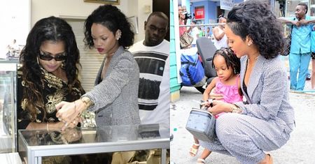 Rihanna na świątecznych zakupach!