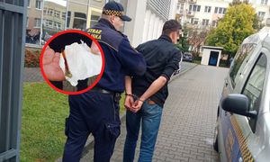 Rzucał cegłami na terenie szkoły. Pokazali, co miał przy sobie