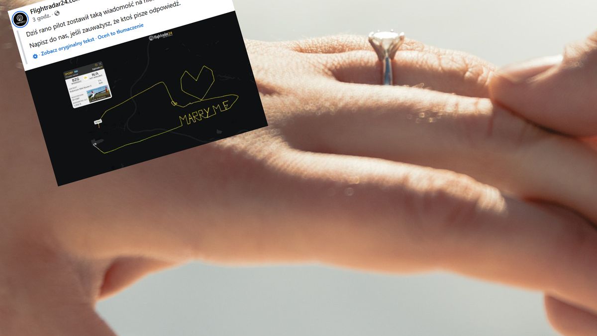 Niezwykły gest pilota. Tak oświadczył się ukochanej