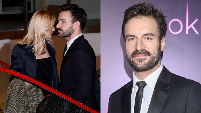 Piotr Stramowski JUŻ NIE KRYJE SIĘ z nowym uczuciem! Na premierze "Pokusy" pojawił się z nową ukochaną (ZDJĘCIA)