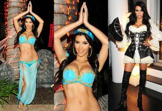Seksowne (?) stroje Kim Kardashian na Halloween (ZDJĘCIA)
