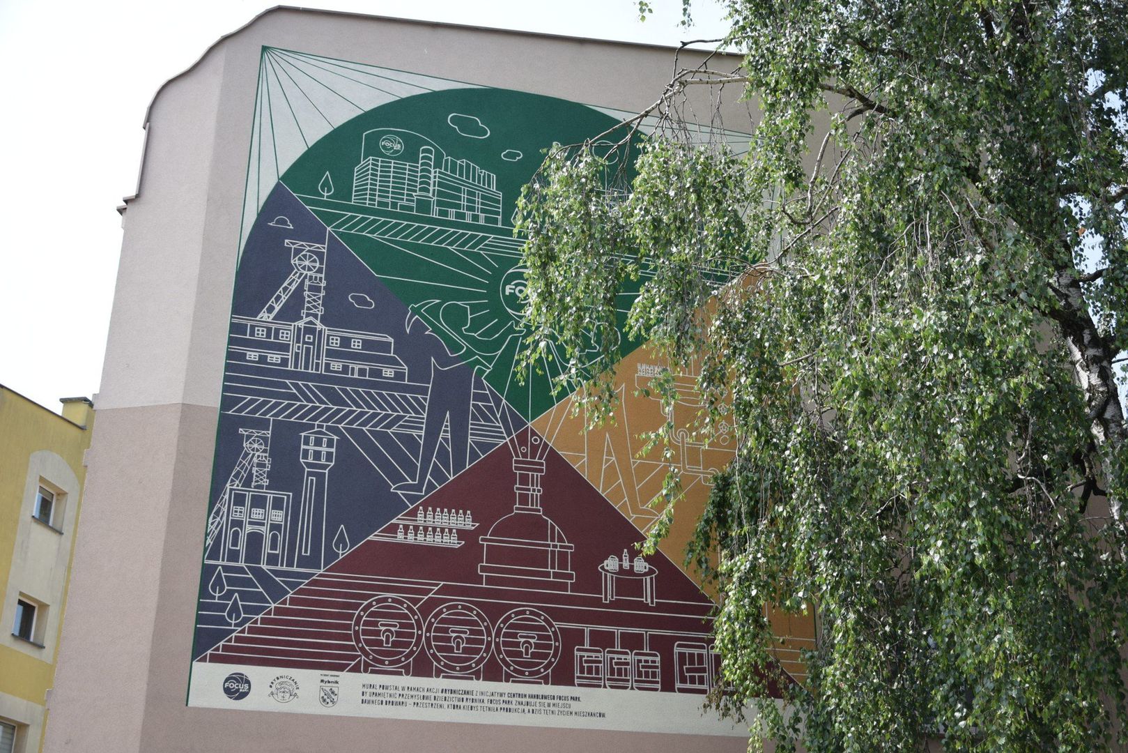 Mural w Rybniku upamiętnia piwowarską historię miasta