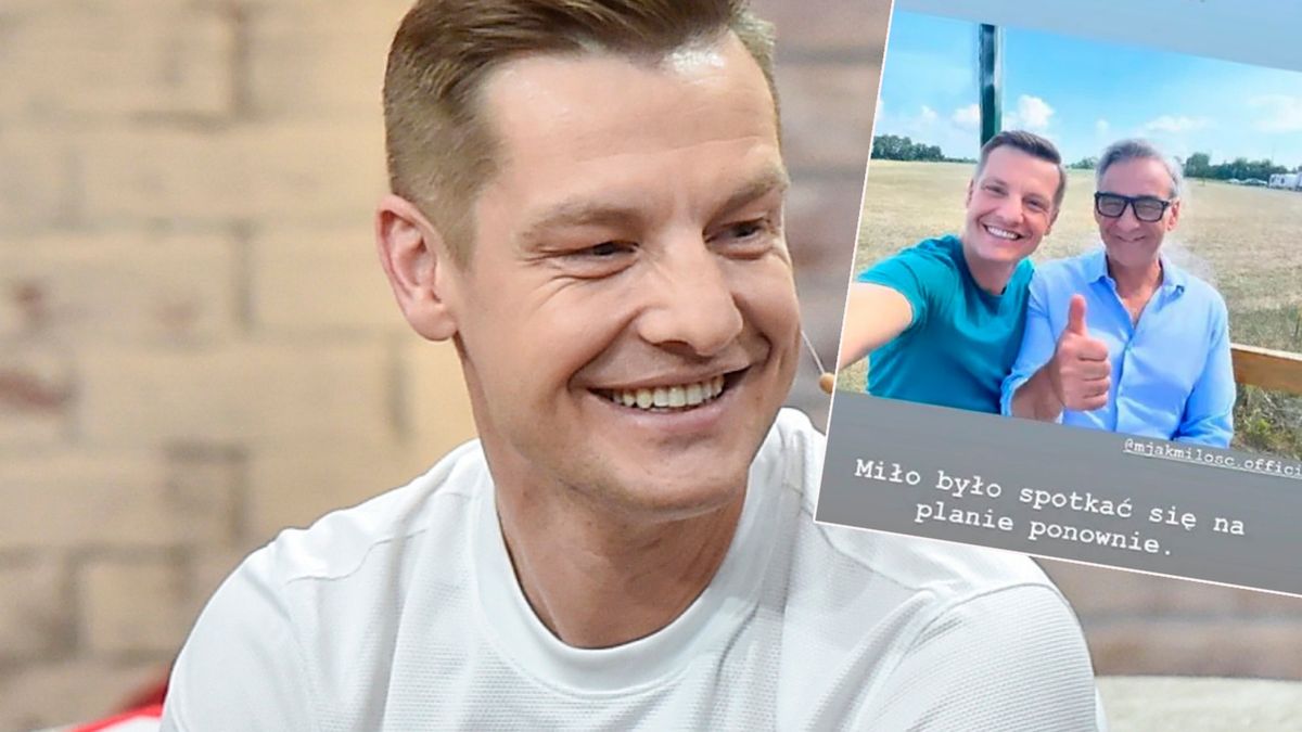 Mroczek i Gonera spotkali się na planie "M jak miłość"