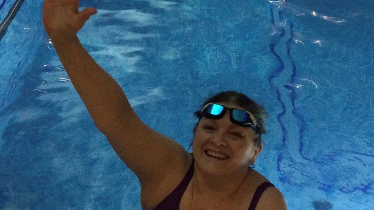 Tym razem Krystyna Pawłowicz dodała fotografię z basenu