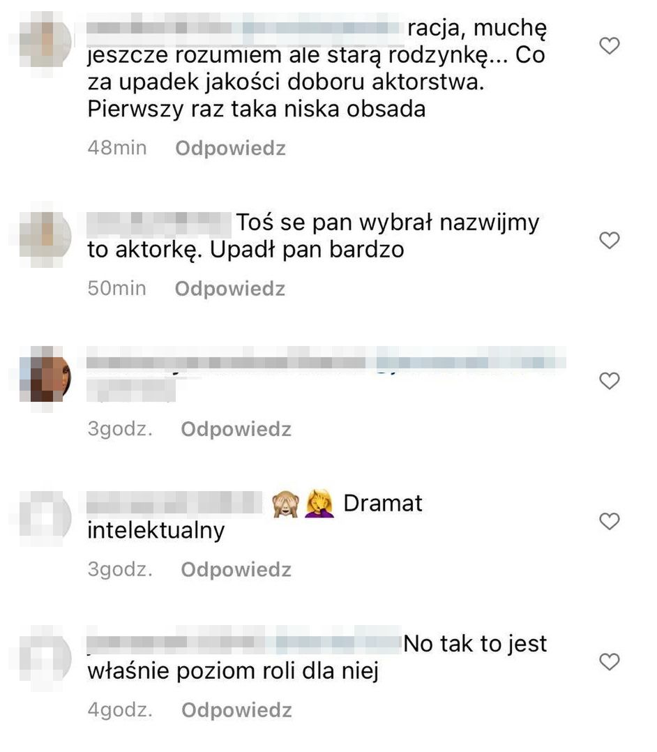Komentarze pod zapowiedzią nowego filmu Vegi