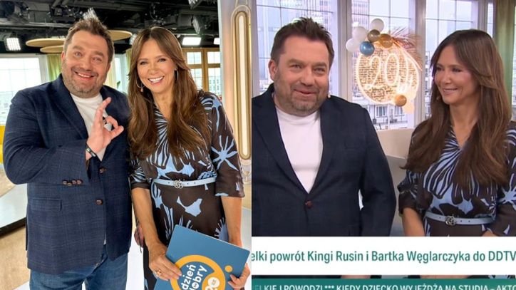 Bartosz Węglarczyk i Kinga Rusin ponownie w "Dzień dobry TVN"