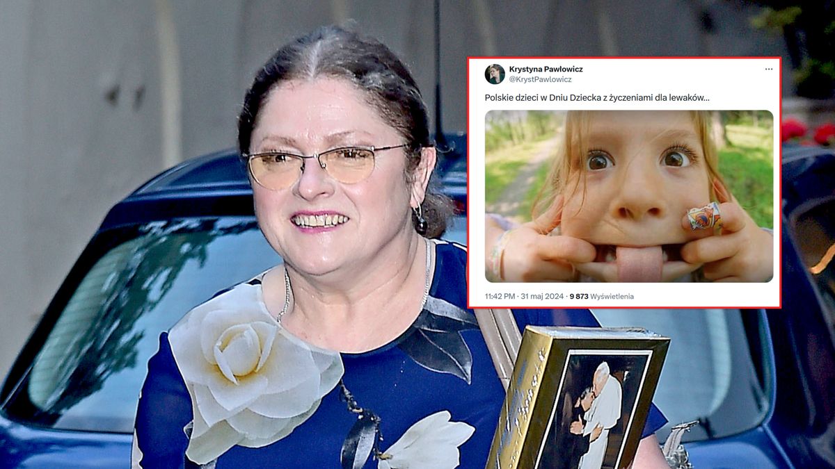 Krystyna Pawłowicz złożyła dzieciom życzenia.