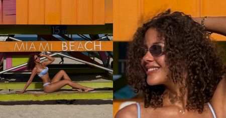 Emilia Dankwa w błękitnym BIKINI eksploruje słoneczne Miami (ZDJĘCIA)