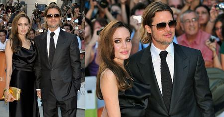 Angelina w czerni, Brad z pasemkami (ZDJĘCIA)