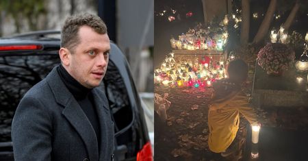 Wojciech Bojanowski odwiedził grób syna. "Jestem dzisiaj lekko poskładany" (FOTO)
