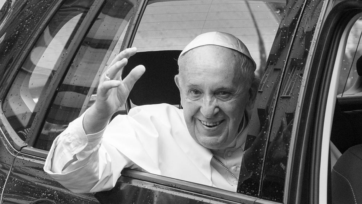 Papież Franciszek podczas wizyty w Krakowie