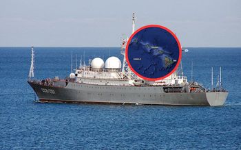 Rosyjski okręt tuż obok wyspy. Amerykanie wysłali Herculesa