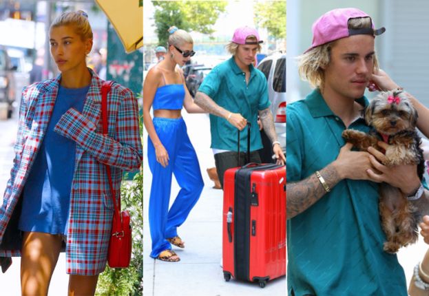 Uroczy Justin Bieber pozuje z fanami i pieskiem przed podróżą do Miami