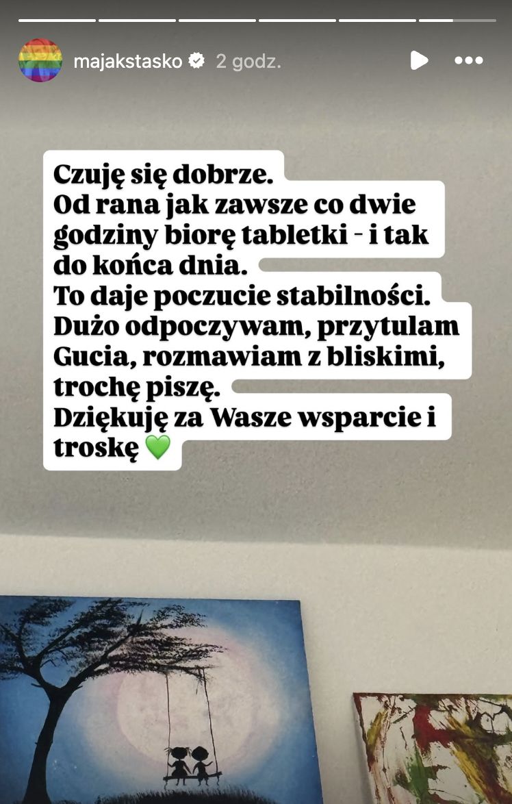 Maja Staśko zdradziła, jak czuje się po wizycie w szpitalu