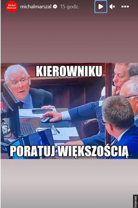 Jarosław Kaczyński podczas posiedzenia sejmu