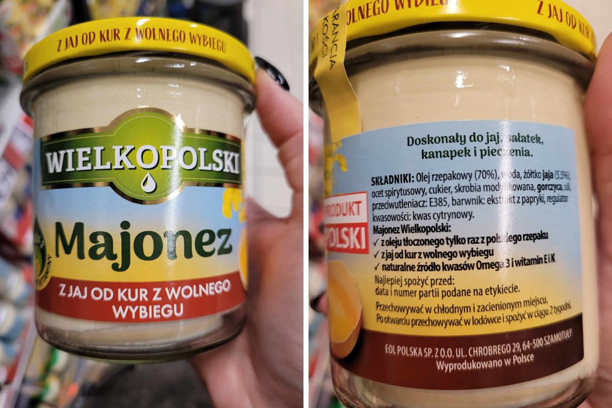 Wielkopolski. Majonez z jaj od kur z wolnego wybiegu