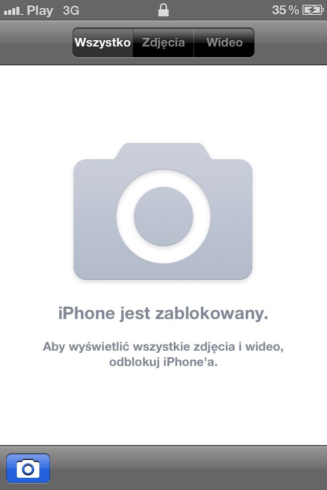Błąd w iOS 5 umożliwiający przeglądanie zdjęć przy aktywnej blokadzie urządzenia