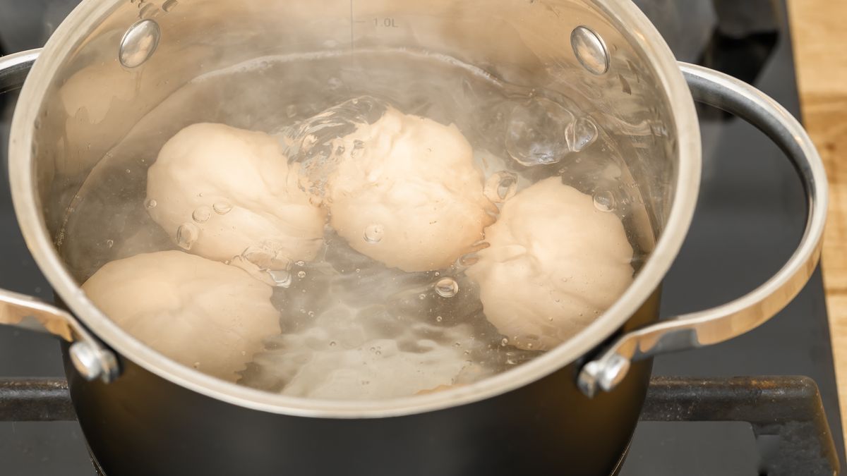 Gotowane jajka w wodzie 