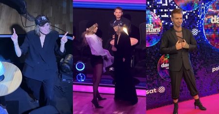 Kulisy "Tańca z Gwiazdami": Pogaduchy Dody i Mandaryny, tańce na rurze i Piotr Musiałkowski w szpilkach na ściance (WIDEO)