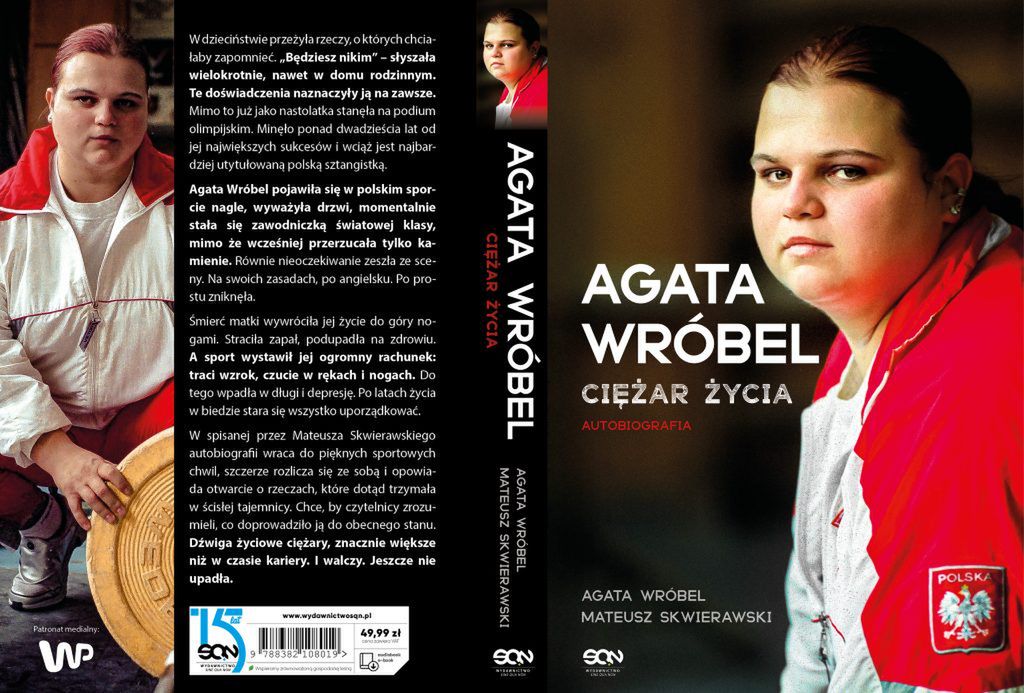 Książka "Agata Wróbel. Ciężar życia" - okładka fot. materiały wydawcy