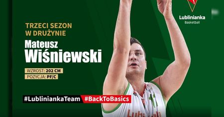 Lublinianka KUL Basketball rozpoczyna prezentację składu na nowy sezon. Mateusz Wiśniewski zostaje!
