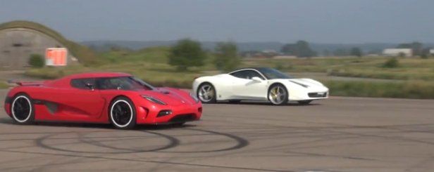 Egzotyczny wyścig: Koenigsegg Agera R vs Ferrari 458 Italia [wideo]