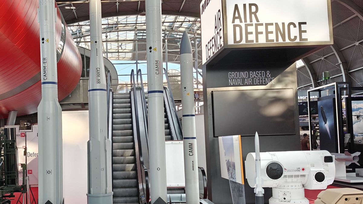 Rodzina pocisków CAMM prezentowana podczas targów MSPO 2025.