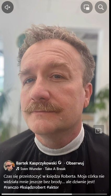 Przemiana Bartka Kasprzykowskiego w księdza Roberta 
