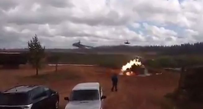 Podczas manewrów Zapad 2017 omyłkowo ostrzelano stanowisko dziennikarzy, dwie osoby ranne (wideo)