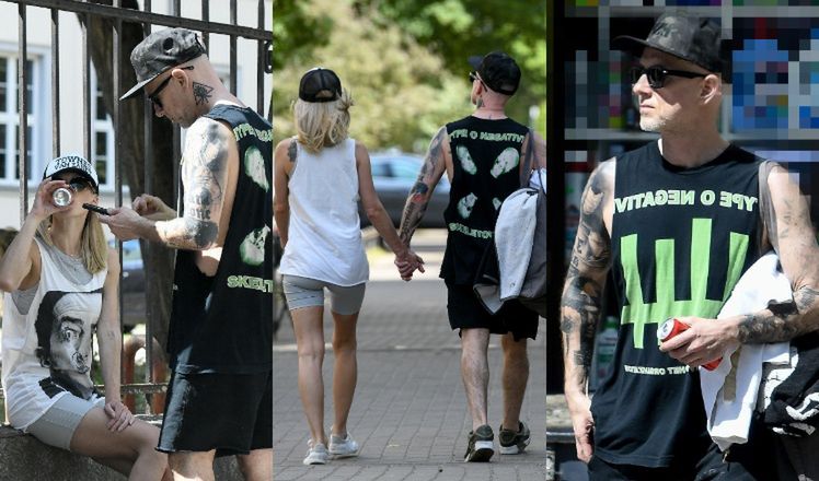 Nergal "przyłapany" z partnerką na mieście 