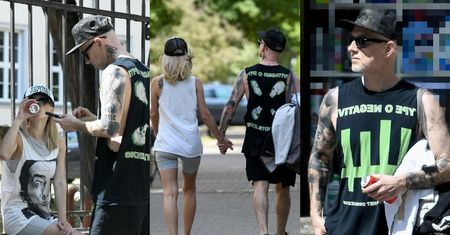Nergal korzysta ze słonecznej pogody i w trosce o ukochaną kupuje napój dla ochłody (ZDJĘCIA)