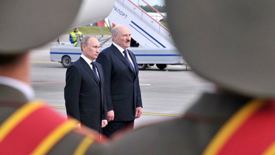 Dyktatorzy Rosji i Białorusi - Władimir Putin i Alaksandr Łukaszenka