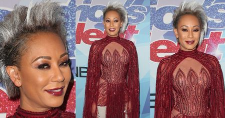 Mel B w pelerynie superbohatera